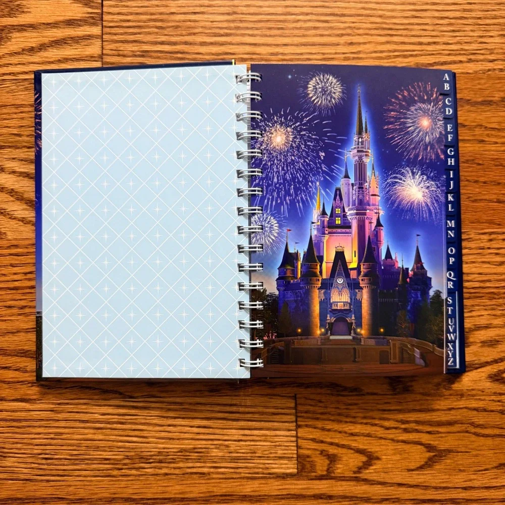 Disney World Cinderella Castle Address Book and Disney Villains Spiral Notebook